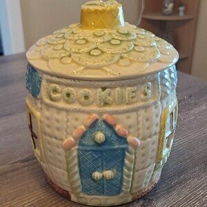 Vintage Cookie Jar House Shaped